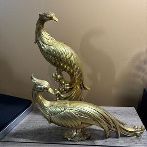 Golden Peacock Syroco 2 Small Spots On Shorter One Please See Pictures